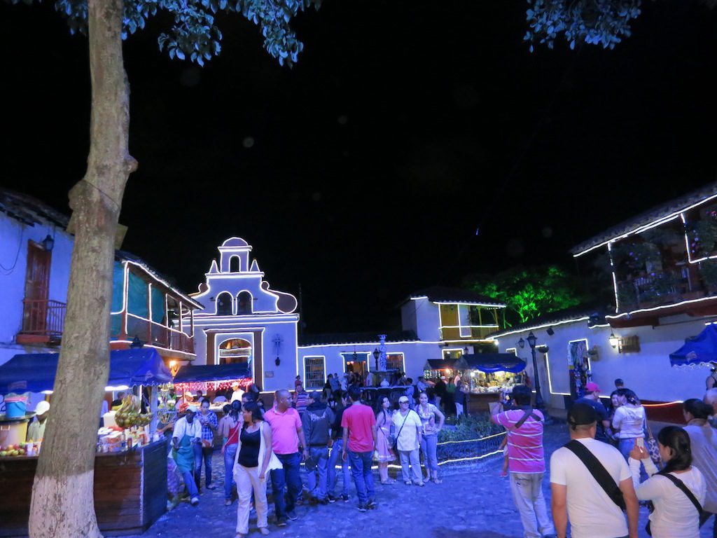 Pueblito Paisa at Christmas, photo by Yimicorrea