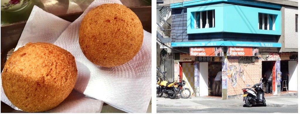 Būnelos are a savory take on the American donut ball and are the perfect accompaniment with a coffee for breakfast. This store near Parque El Poblano has been frying them up for over 20 years