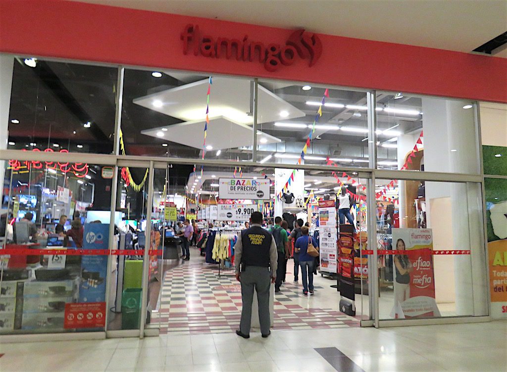 One of the entrances to Flamingo in Purta del Norte