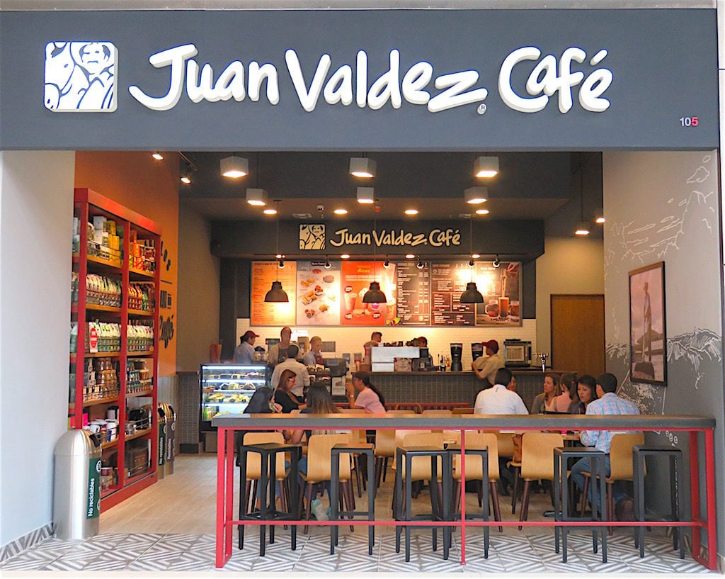 One of two Juan Valdez Cafés in Viva Envigado Mall
